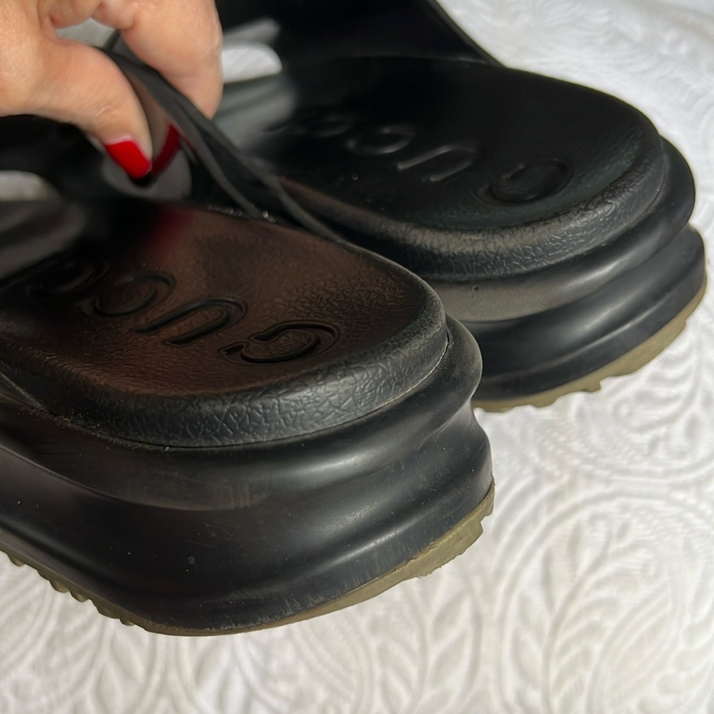 Gucci Miami Rubber Platform Sandals Women's Size 10 - Picture 9 of 11